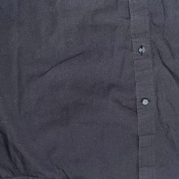 Amazon Essential Black Collar Button Up Dress Shirt - Picture 4 of 4